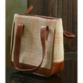 Leather and Cotton 'Petite Cinnamon' Handbag (Guatemala)