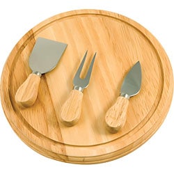 KitchenWorthy Rubberwood Board and Serving Sets (Pack of 10)