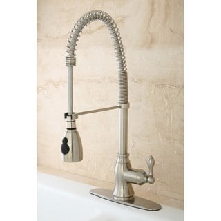 American Classic Modern Satin Nickel Spiral Pull-down Kitchen Faucet