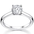 14k White Gold 1/2ct TDW Diamond Solitaire Engagement Ring (I, VS2)
