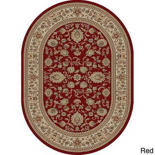 Soho Traditional Style Oval Rug (5'3 x 7'3)