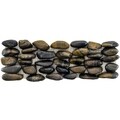 SomerTile 4x12-in Riverbed Horizon Tiger Eye Natural Stone Mosaic Tile (Case of 12)
