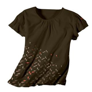 IguanaMed Women's Sienna Brown Soft Pleat 2-pocket Scrub Top