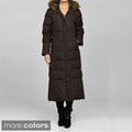 Tommy Hilfiger Women's Quilted Zip-Front Long Coat