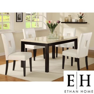 ETHAN HOME Mendoza White 5-piece Modern Casual Dining Set