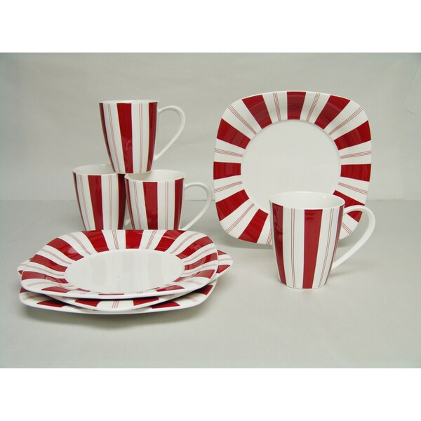 Red Vanilla Tuxedo Rouge 8-piece Dessert Set