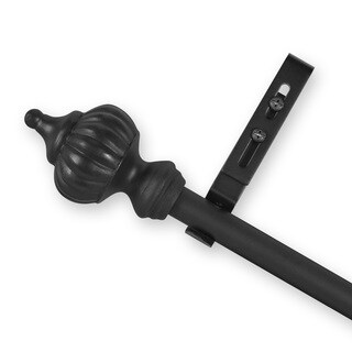 Adjustable Curtain Rod Set with Taj Finial