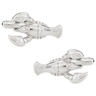Cuff Daddy Rhodium Plated Lobster Cuff Links