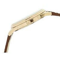 Le Chateau Men's 'Classica' Roman Numeral Watch with Brown Strap