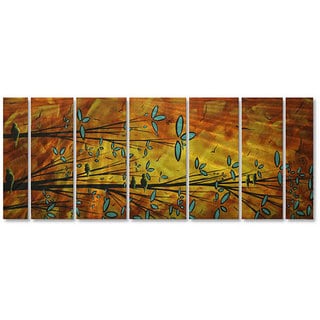 Low Price Megan Duncanson 'Two Birds' Metal Wall Art