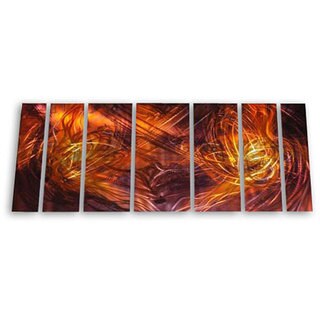 --->  Ash Carl 'Dueling Flames' 7-piece Metal Art Set