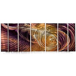 Price Aquify Ash Carl 'Inception' 7-piece Metal Wall Art Set