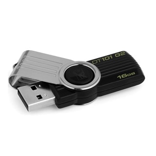 Kingston DataTraveler 101 G2 DT101G2/16GBZ Flash Drive - 16 GB (Pack of 2)