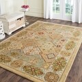 Handmade Heritage Bakhtiari Multi/ Ivory Wool Rug (4' x 6')
