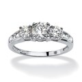 Ultimate CZ 10k White Gold Cubic Zirconia Ring