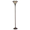 Tiffany-style Bronze Floor Torchiere