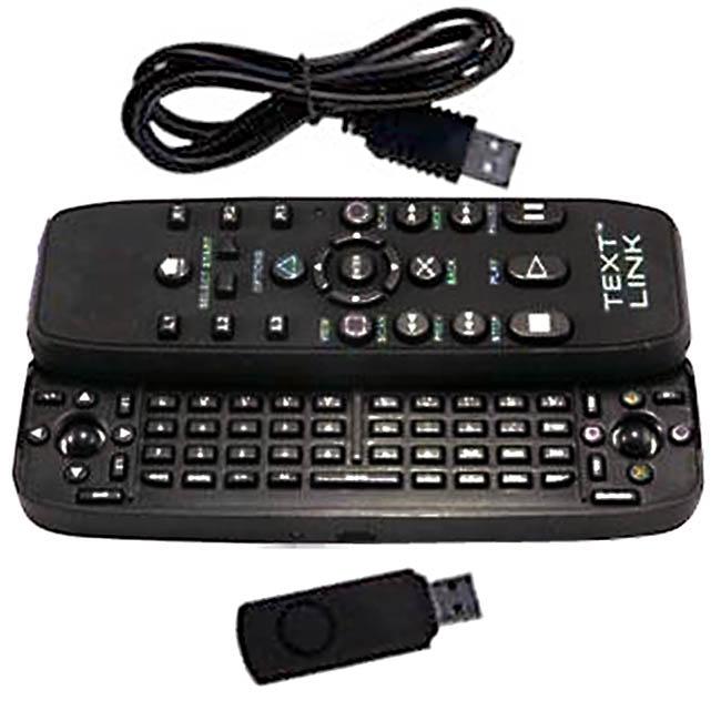 PS3 Text Link Slide out Keypad Remote Controller