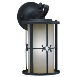 Antique Black 1-light Small Outdoor Wall Fixture