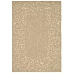 Find Shop Safavieh Indoor/ Outdoor Dark Beige/Beige Rug (2'7 x 5')