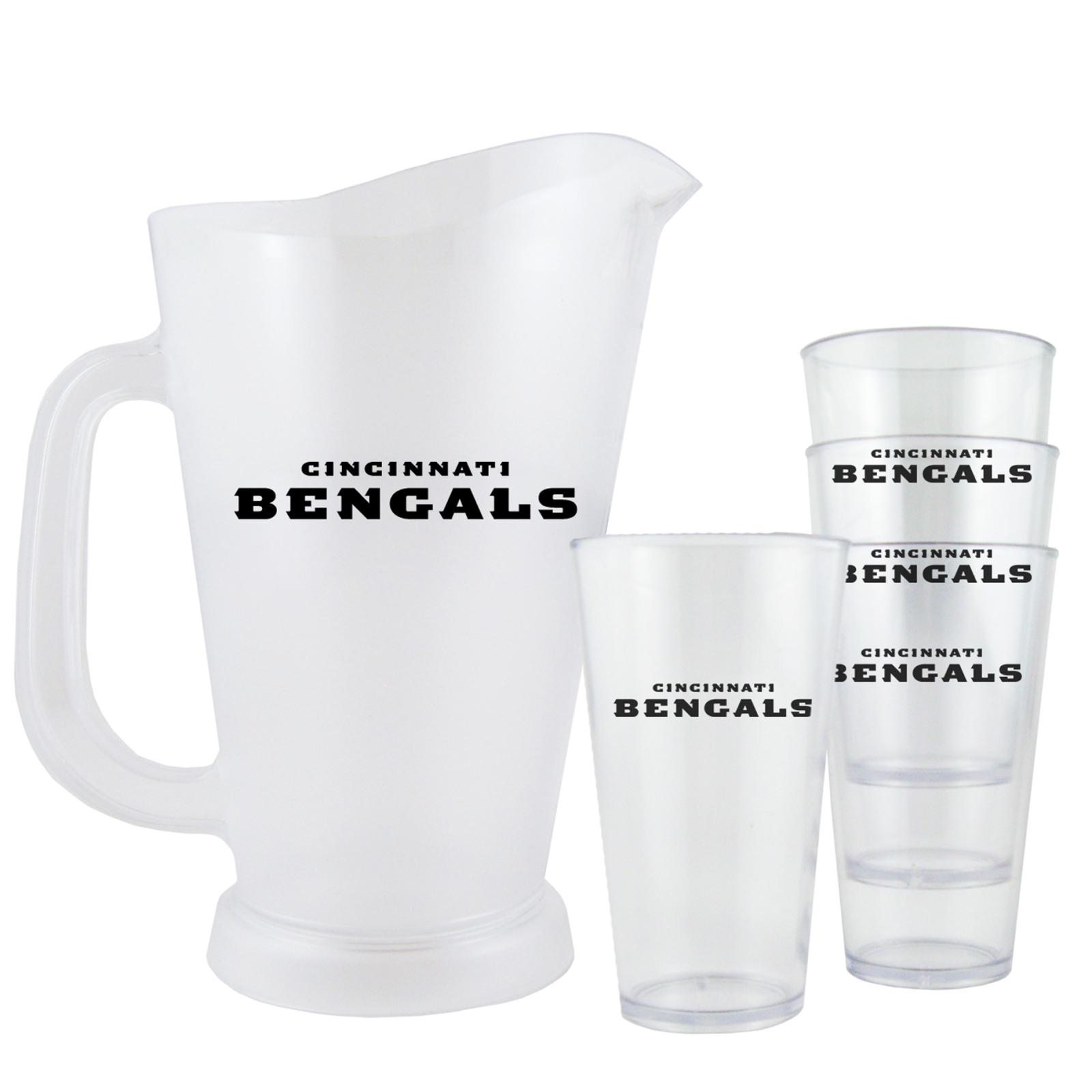 Cincinnati Bengals NFL Pitcher and Pint Glasses Set