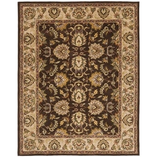 Low Price Safavieh Handmade Heritage Treasure Brown/ Ivory Wool Rug (7'6 x 9'6)