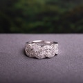Miadora Sterling Silver 1/8ct TDW Diamond Ring