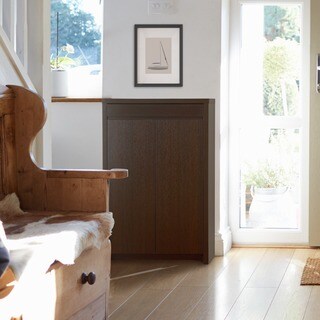 Studio 5-shelf Red Cocoa Shoe Cabinet