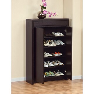 Studio 5-shelf Red Cocoa Shoe Cabinet