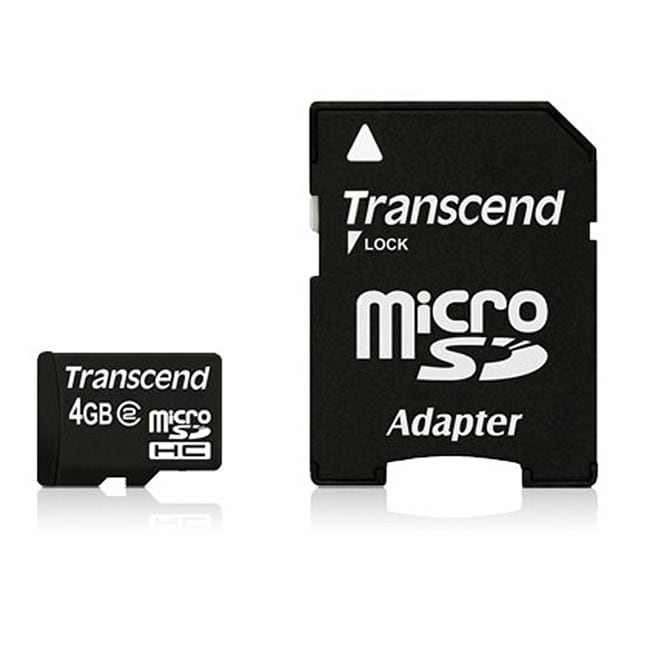 Transcend 4GB microSD High Capacity (microSDHC) Card Class 2