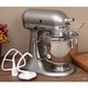 KitchenAid KSM150PSCU Contour Silver 5-quart Artisan Tilt-Head Stand Mixer, Bonus Food Grinder or Rotor Slicer/Shredder Rebate