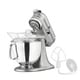 KitchenAid KSM150PSCU Contour Silver 5-quart Artisan Tilt-Head Stand Mixer, Bonus Food Grinder or Rotor Slicer/Shredder Rebate