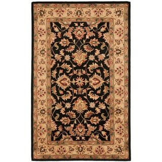 Handmade Heritage Kerman Black/ Gold Wool Rug (12' x 15')