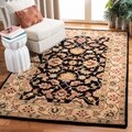 Handmade Heritage Kerman Black/ Gold Wool Rug (2' x 3')