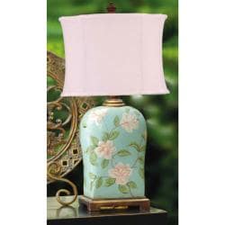 Hand-painted Floral Ceramic Table Lamp