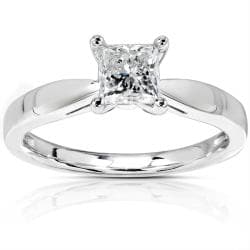 14k Gold 1/2ct TDW Diamond Solitaire Engagement Ring