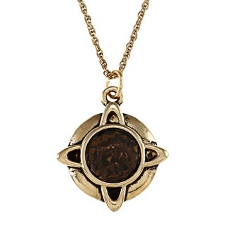 American Coin Treasures Widows Mite Goldtone Pendant