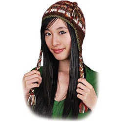 Wool and Recycled Silk Multi-color Beanie (Nepal)-Image