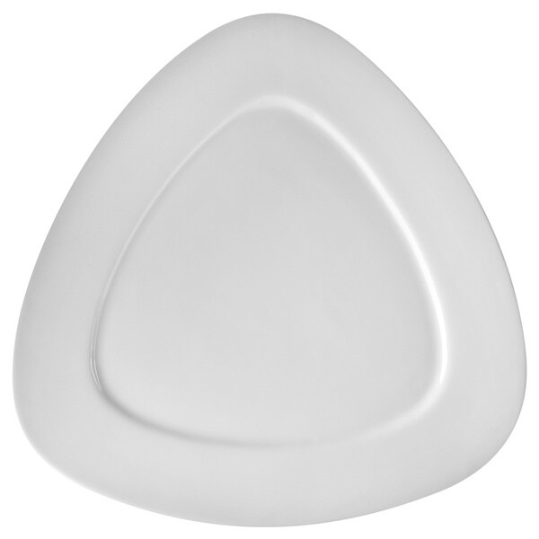 White Triangle Salad/Dessert Plate 7.5-inch (Set of 6)