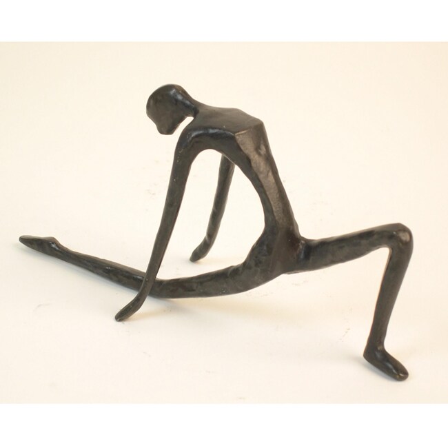 Cast Bronze Female Yoga Launch Sculpture