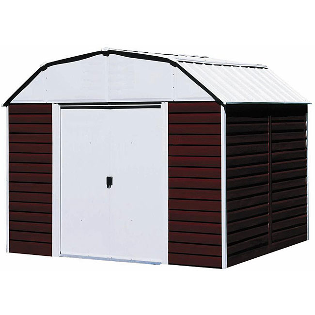 Arrow Red Barn Steel Shed - 13206766 - Overstock.com 