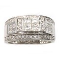 Beverly Hills Charm 14k White Gold 1 1/2ct TDW Certified Diamond Engagement Ring