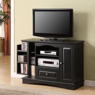 Black Highboy 42-inch Wood TV Stand - Overstock™ Shopping - Great 