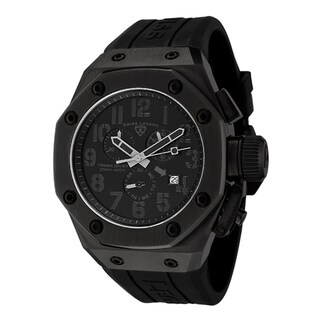 Swiss Legend Men's Trimix Diver Black Silicone Chronograph Watch