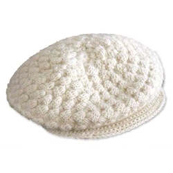 Alpaca Wool 'Wispy Clouds' Beret (Peru)-Image