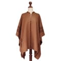 'Andean Earth' Alpaca Wool Reversible Poncho (Peru)