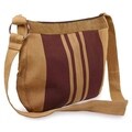 Cotton and Leather 'Half Moon' Shoulder Bag (Guatemala)