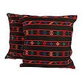 Set of Two Cotton 'Desert Night' Cushion Covers (India)
