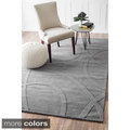 Handmade Alexa Neutrals and Textures Ribbons Wool Rug (5' x 8')