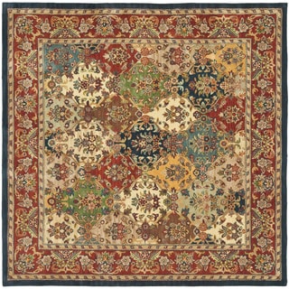 Handmade Heritage Heirloom Multicolor Wool Rug (6' Square)