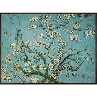 Low Price Van Gogh 'Branches of Almond Tree' Hand-painted Framed Canvas Art